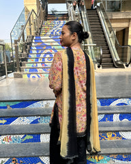 Gulbahar Mustard yellow Farshi Set