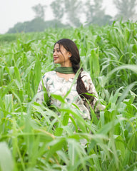 Hunter Green Farshi Salwar Suit Set