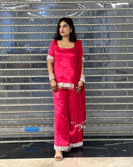 Barbie Pink Y2K-Inspired Bell Bottom Set